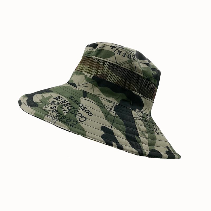 (Wholesale), men's travel mesh breathable camouflage sun hat 5