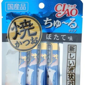 Miaohao Jiulu Cat Snack Strips, Fish & Meat Wet Food, 4-Pack 3