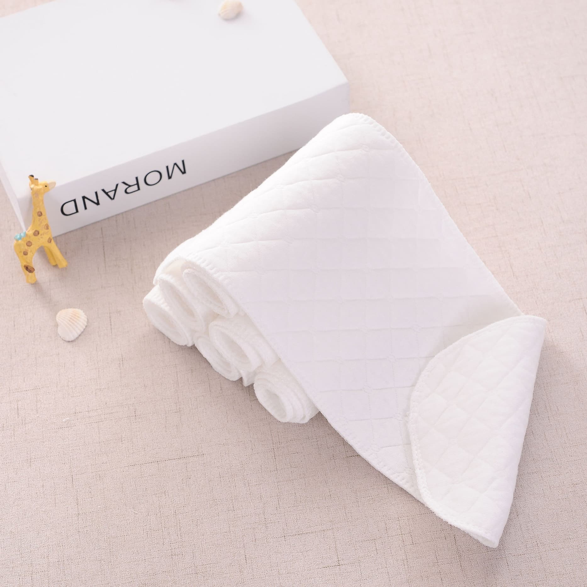 Snow Ouni three -six -nine layers of ecological cotton diapers Baby cotton diaper can be repeatedly washed and absorbed, water -absorbing and breathable manufacturers 2