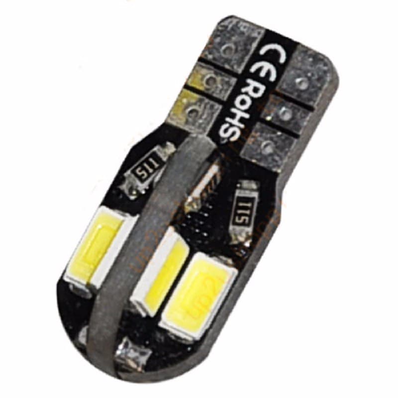 Auto light bulb T10 canbus 5630 8smd show wide light license plate lights car LED small light bubble multi -color 4