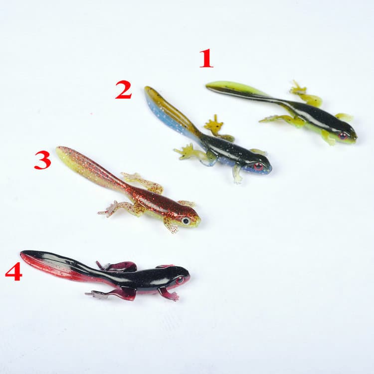 4-Color Soft Frog Lure 8cm/3.8g Dual Tone Fishing Bait