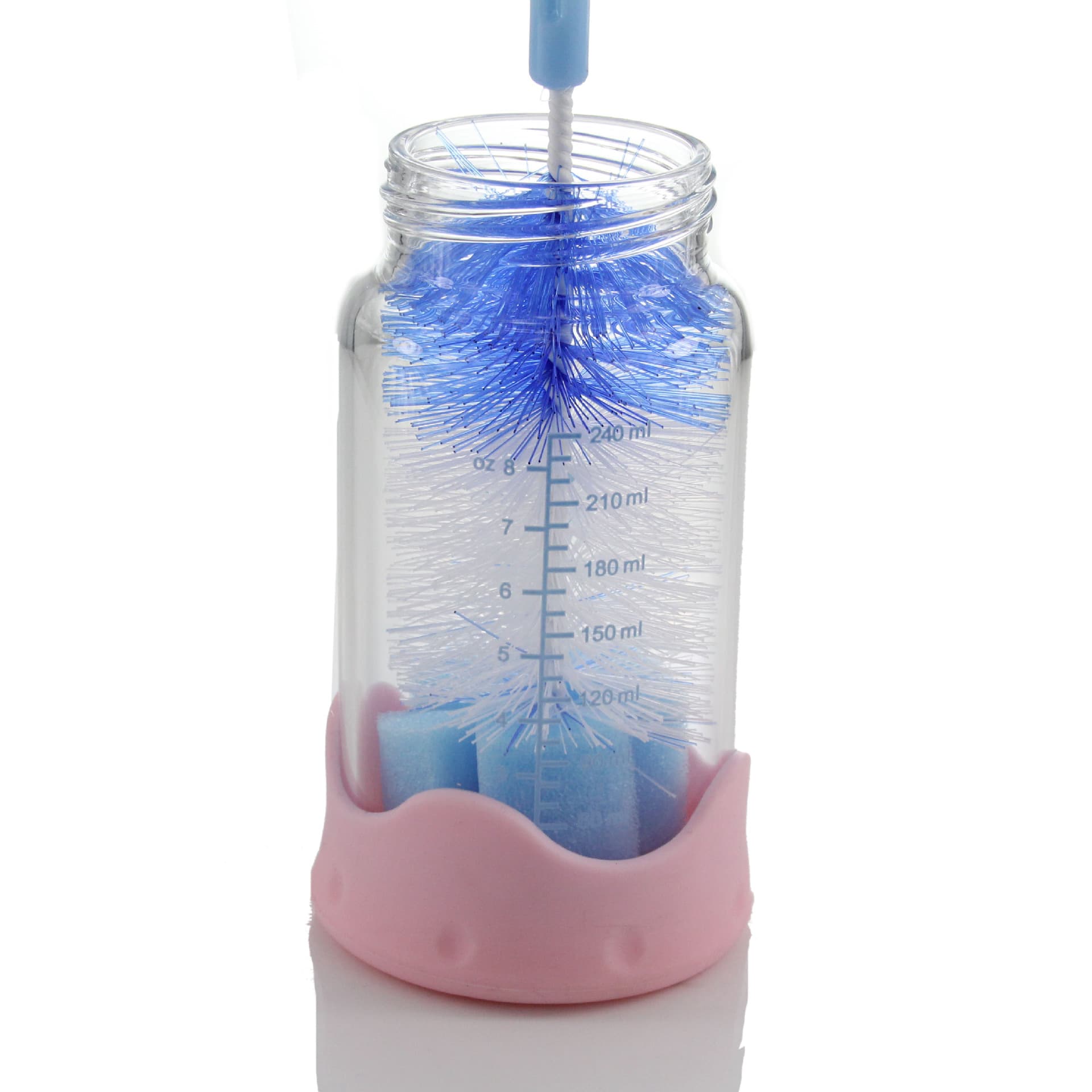 Nylon Sponge Baby Bottle Brush 4