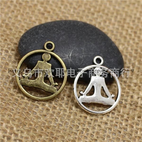 (Wholesale), accessory, accessories, pendant for yoga, DIY, 20×23mm 4