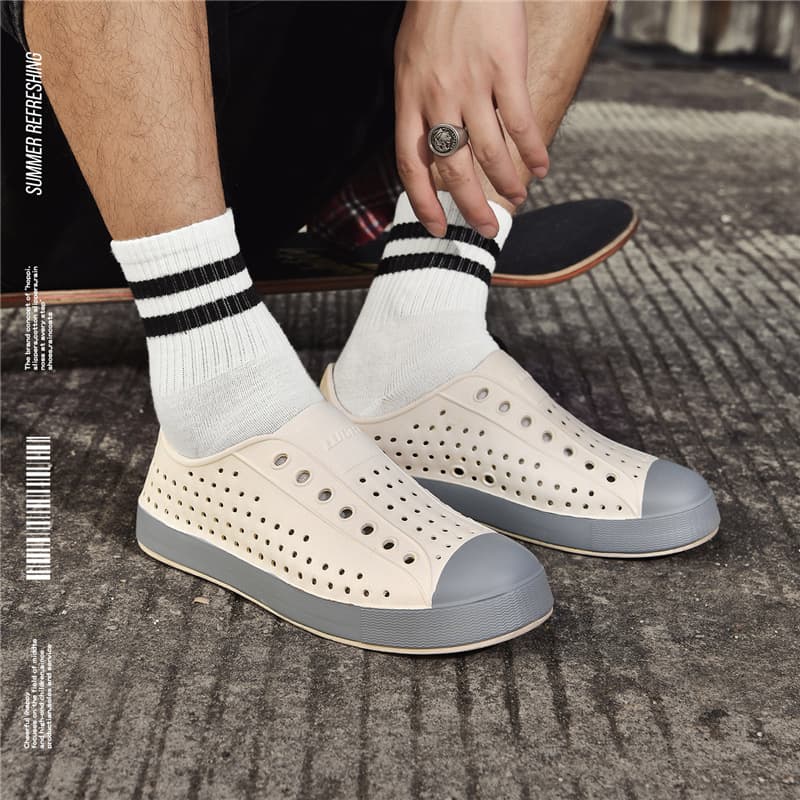 Summer beach footwear for men and women, sandals for leisure, soft sole, for beloved 4