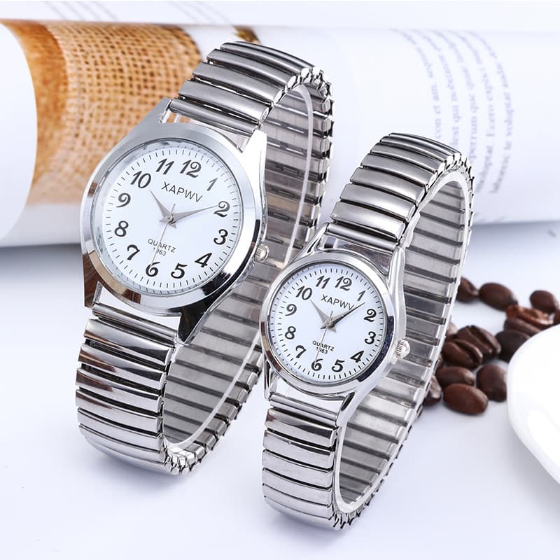 Dial for elderly, elastic quartz fashionable swiss watch, for middle age, for beloved 3