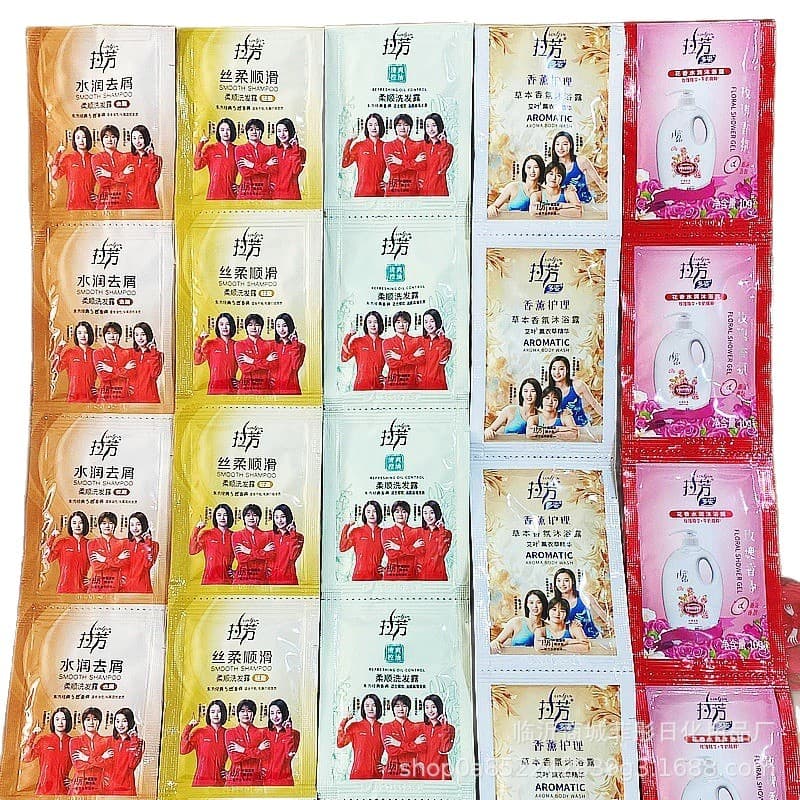 (Wholesale), shampoo, shower gel, conditioner, small bag, 8 ml 5