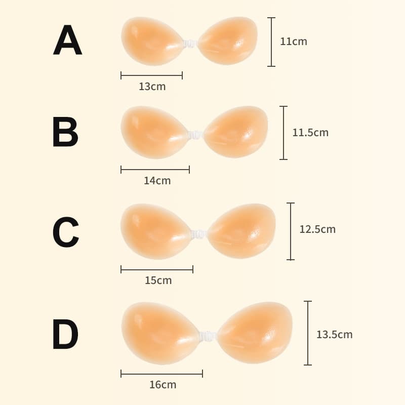 Silicone nipple stickers, invisible bra, supporting underwear, increased thickness, (Physicals) 4