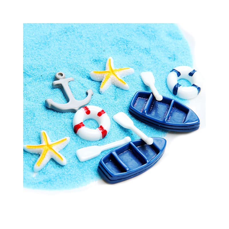 Marine accessory with accessories, swimming ring, slime, photo frame, starfish, DIY 5