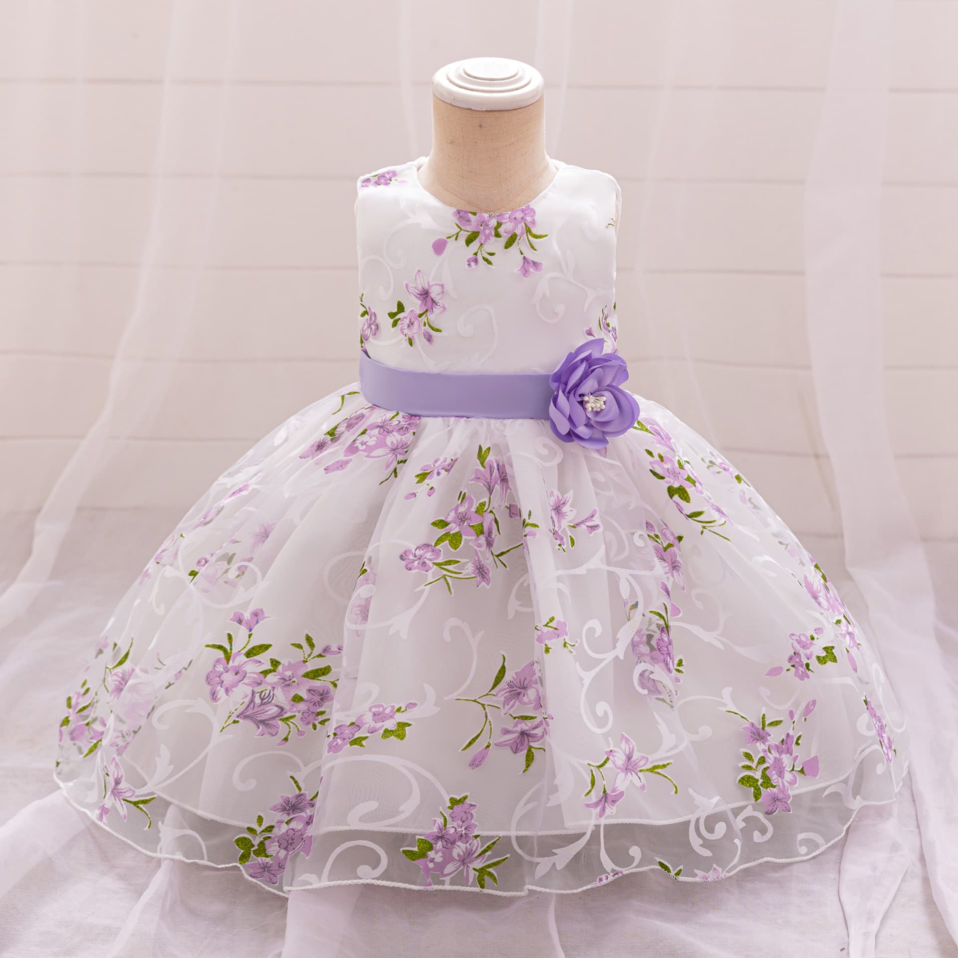Children's small princess costume for early age, wedding dress, Aliexpress, special occasion clothing 3