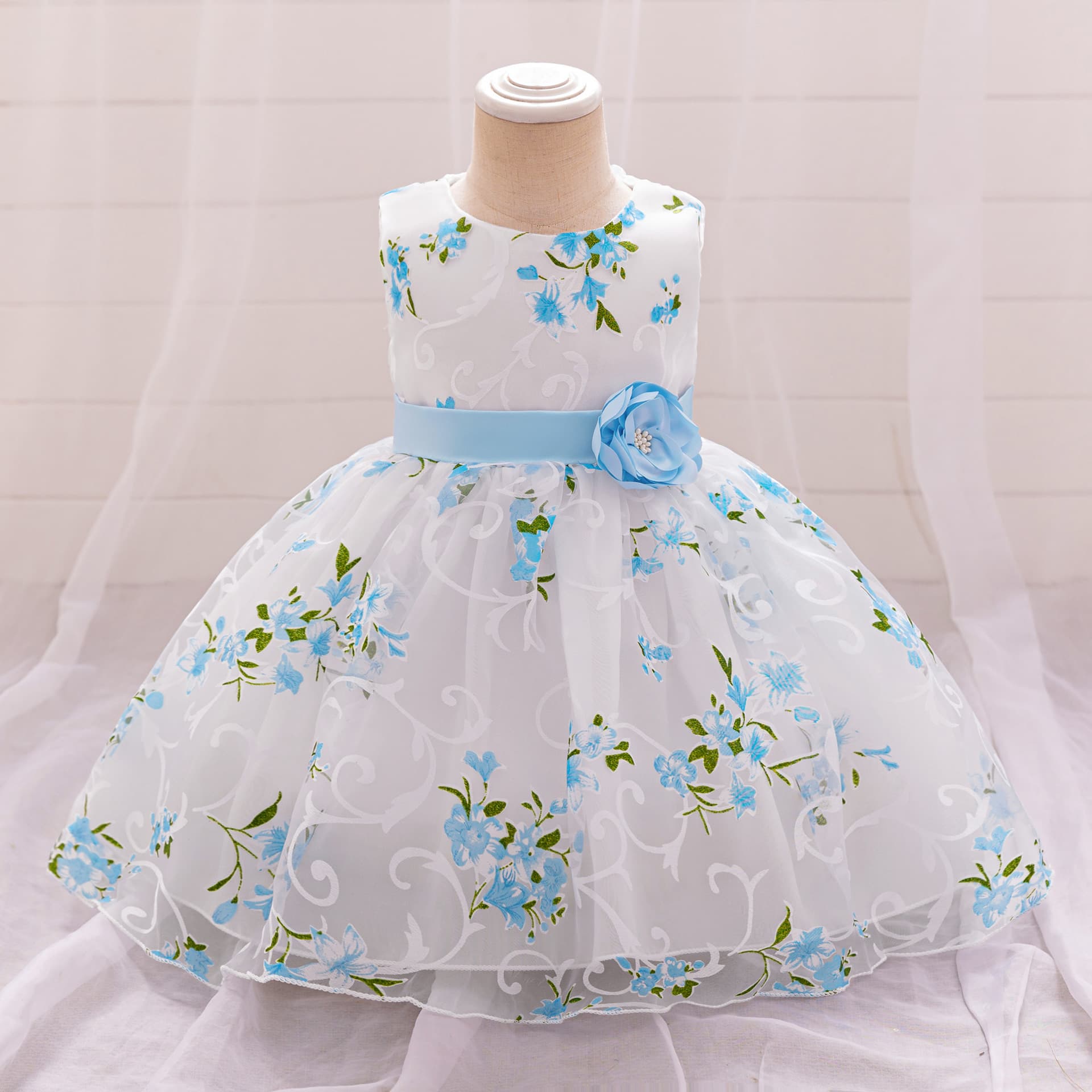Children's small princess costume for early age, wedding dress, Aliexpress, special occasion clothing 4