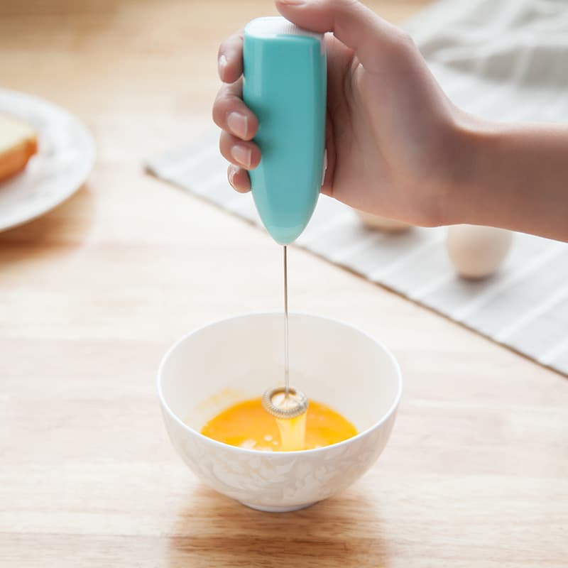 Electric handheld small coffee mixing stick for home use stainless steel 4