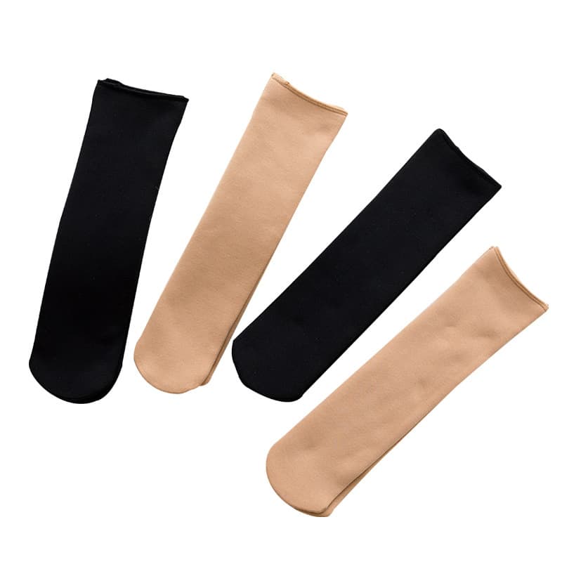 Demi-season keep warm fashionable solid color socks for men and women, mid-length 5