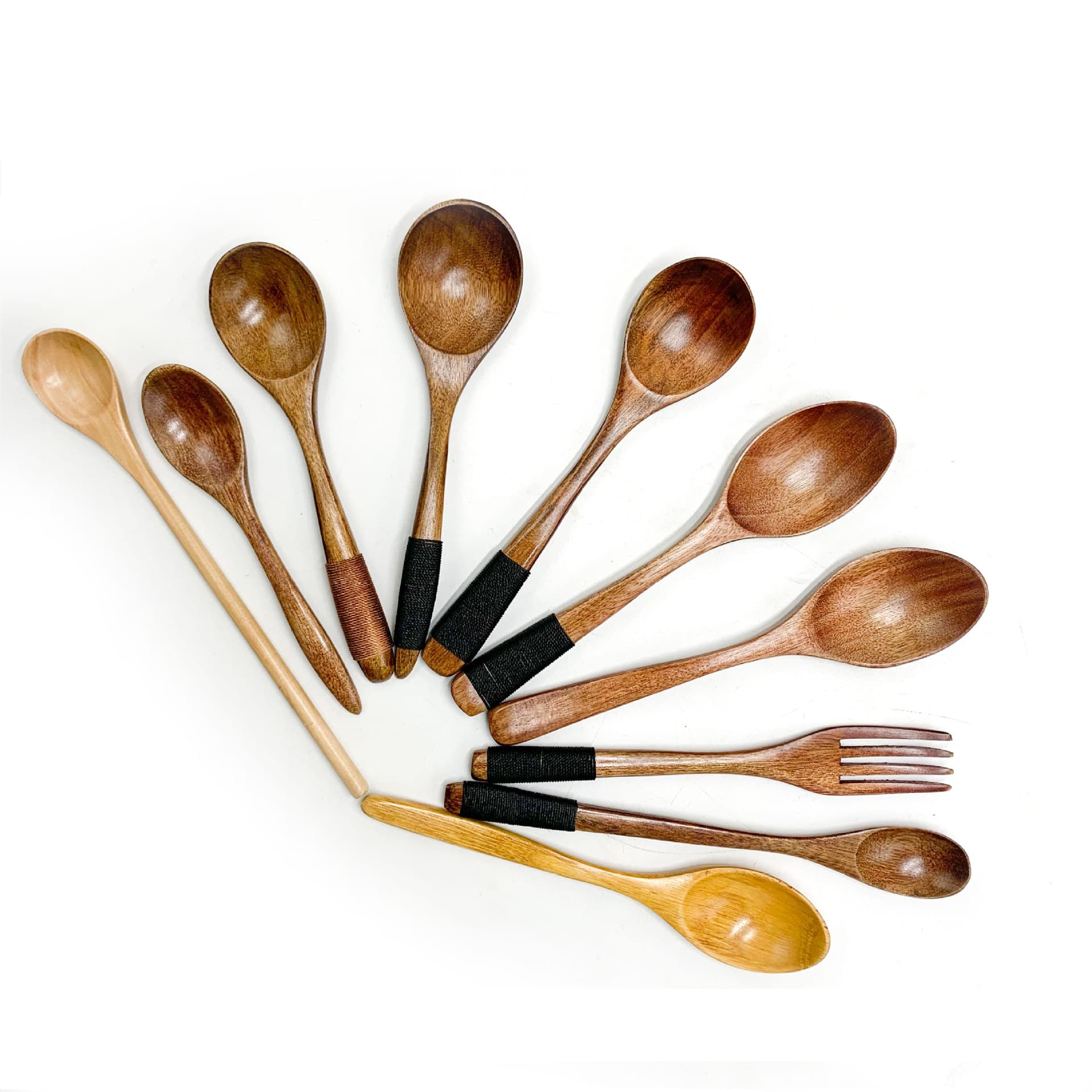 Japanese Wooden Coffee Honey Spoon - Eco-Friendly, Logo Engraving Available 4