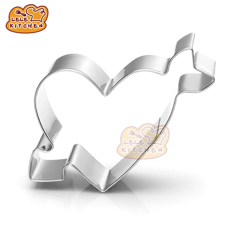Compact mold stainless steel, set heart shaped for St. Valentine's Day, DIY 5