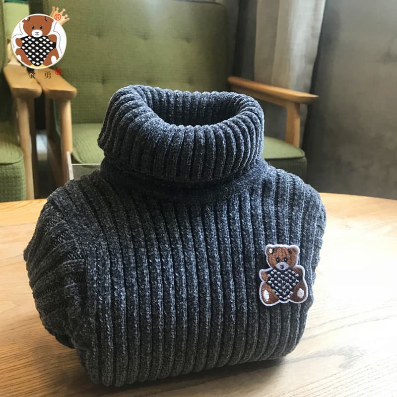 Elastic children's knitted sweater, with embroidery, children's clothing 2