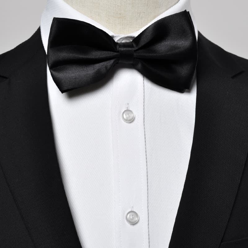 Bow tie, red black shirt English style with bow 3