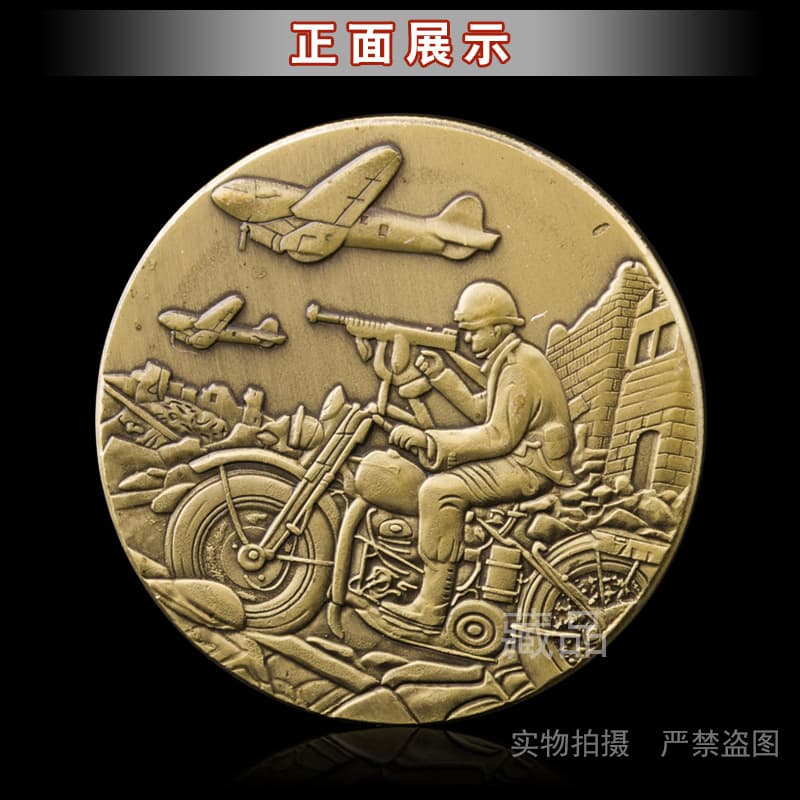 Badge, bronze coins, custom-made, USA, sniper shot 3
