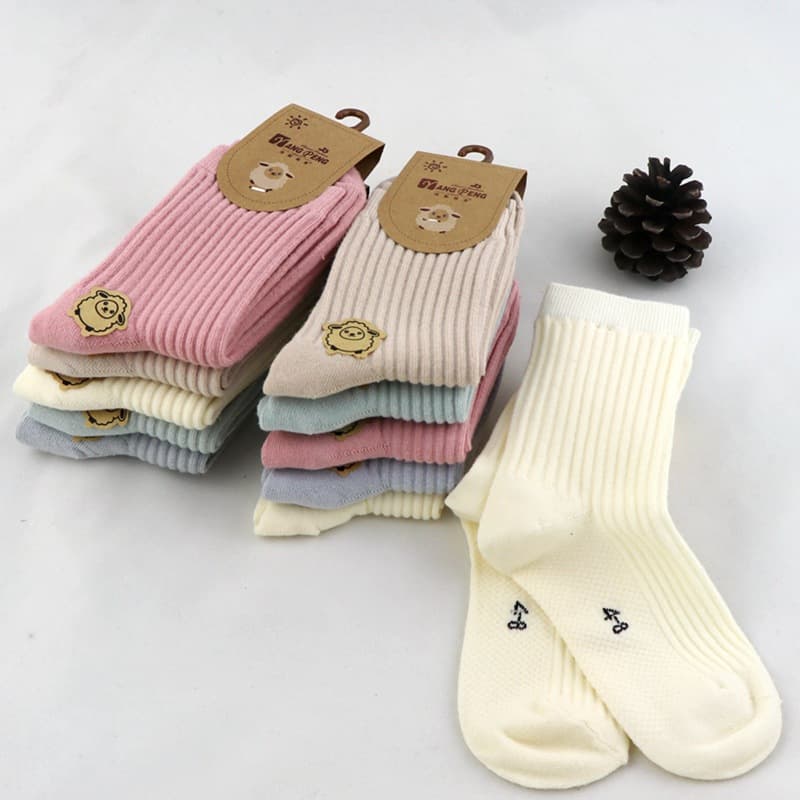 (Wholesale), demi-season children's high boots for men and women for students, socks, combed cotton, (Physicals)