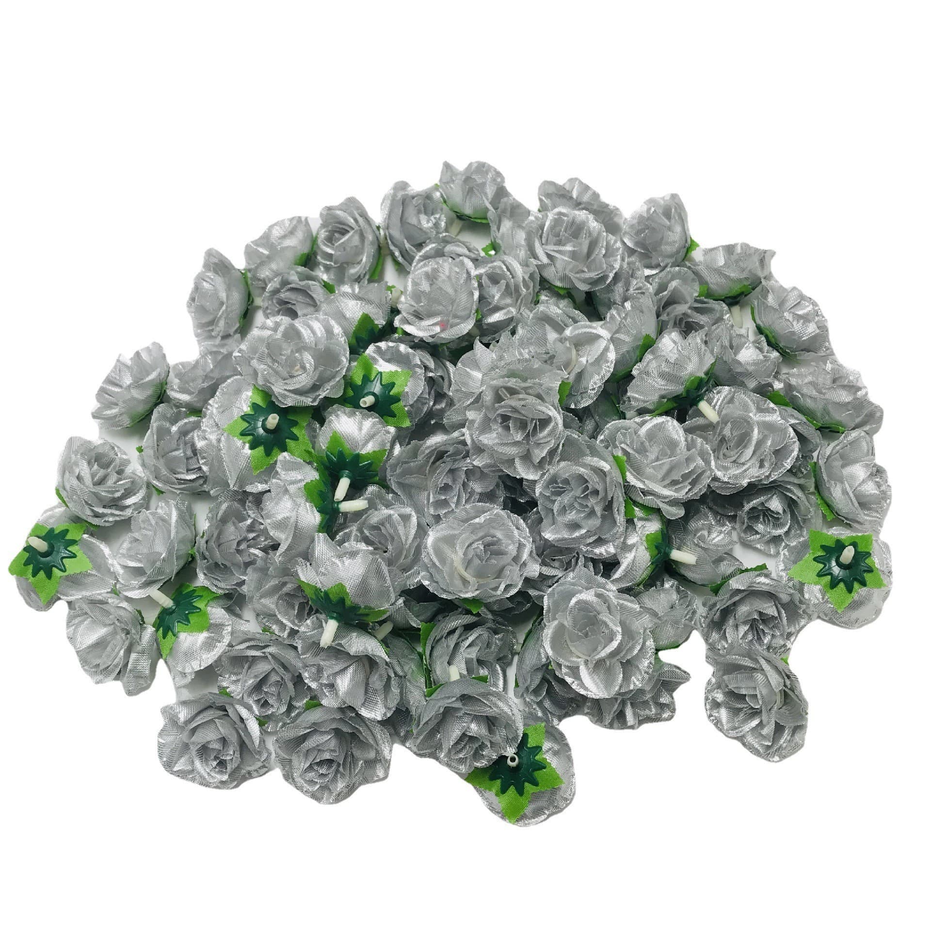Handmade DIY Flower Head Flower Small Rose head Monochrome Special Special Simulation Fake Fake Flower Wholesale 2