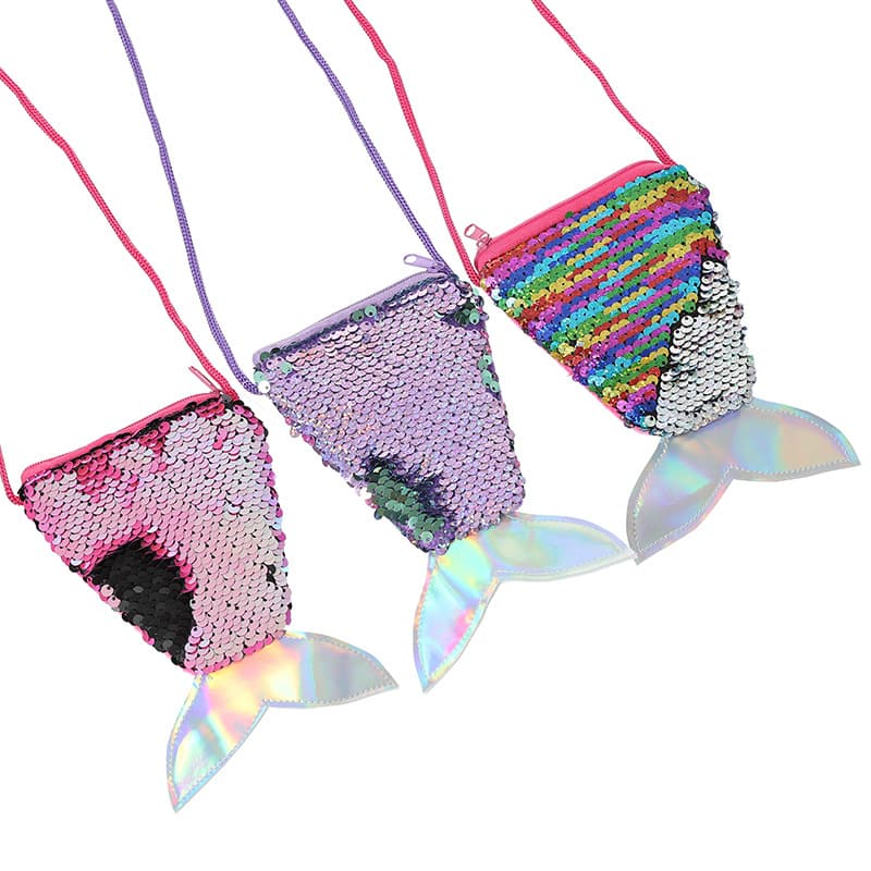 Wallet, coins, children's small bag, bag strap, two-color shoulder bag 5