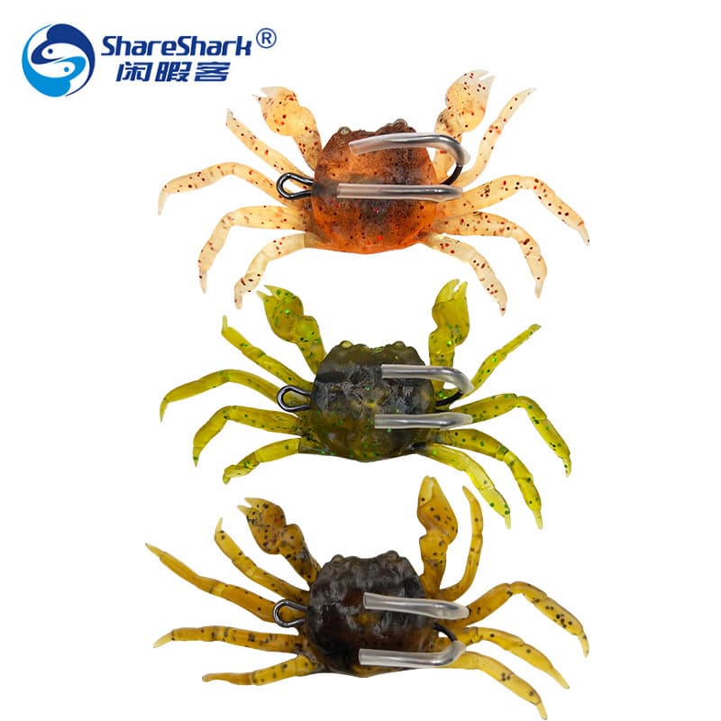 3D Bionic Soft Crab Lure - Realistic Fishing Bait