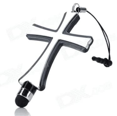 Cross touch screen pen, stylus pen, capacitive pen, spring rope drawing stylus drawing general model