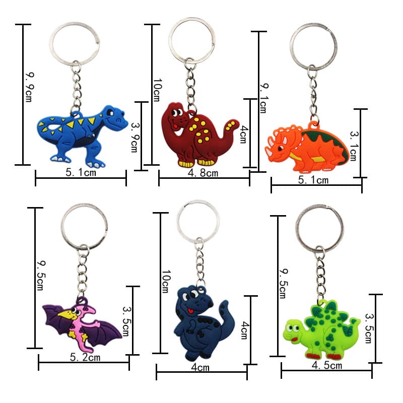 (Cross-border trading), dinosaur, keychain, transport PVC, pendant, accessory, toy, European style, Birthday gift 5