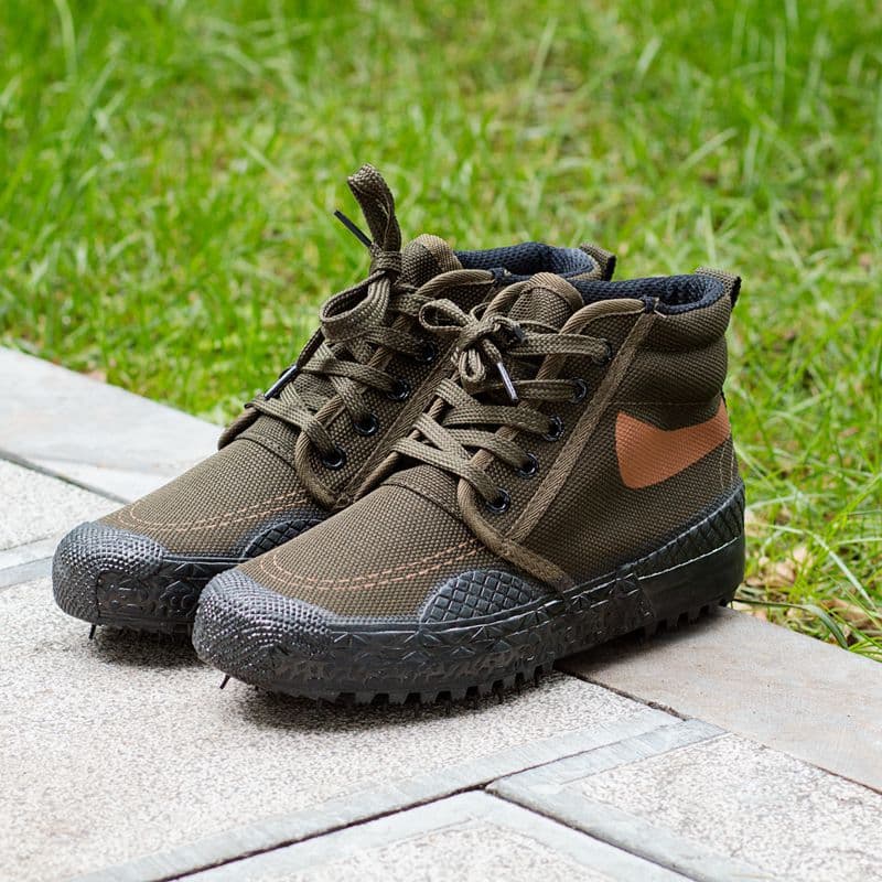 Gao Gang thick bottom liberation shoe camouflage site rubber farmland outdoor work shoes 2