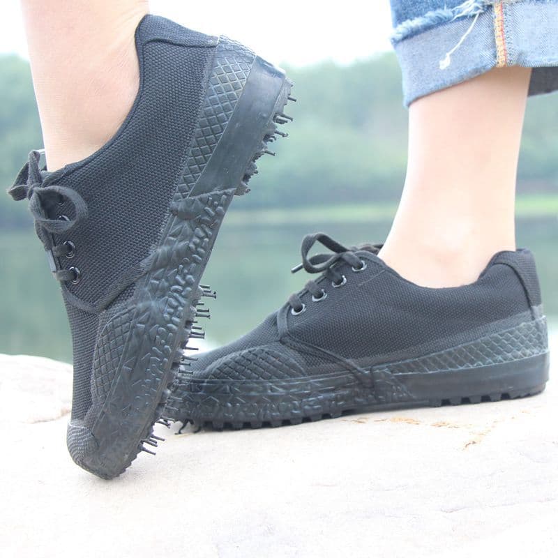 Outdoor Labor Insurance Liberation Shoes Site Migrant Shoes Rubber Shoes Student Army Training Shoes Yellow Sneakers Magpiece Gel Shoes Wholesale 2
