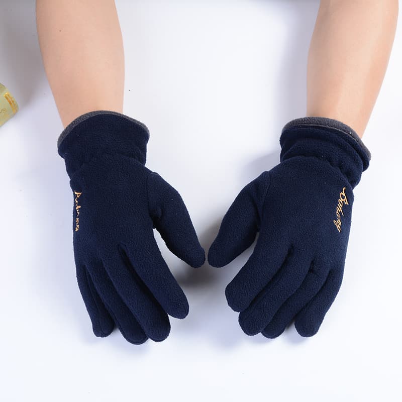 Winter velvet gloves, set, keep warm double-layer hand cream, for beloved 3