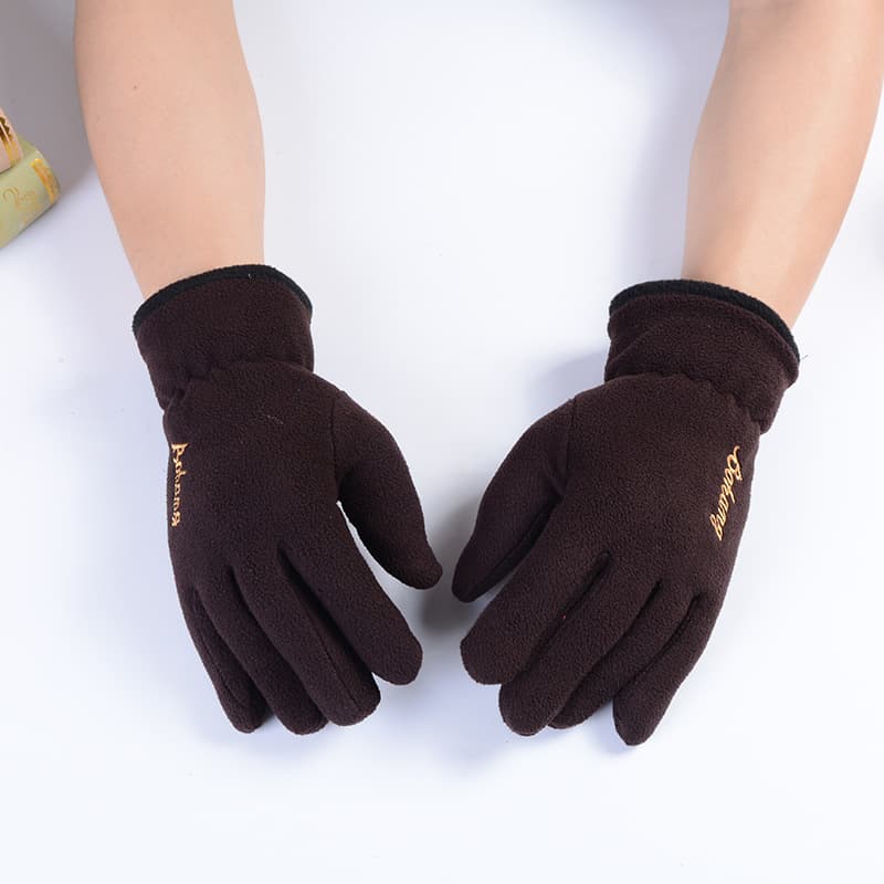 Winter velvet gloves, set, keep warm double-layer hand cream, for beloved 4
