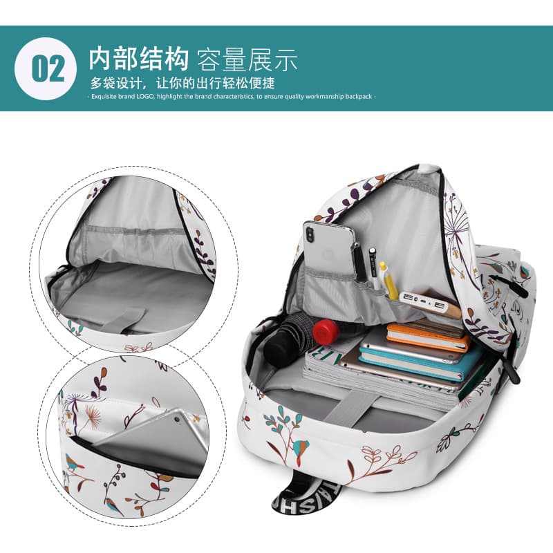 (Cross-border trading), backpack, shoulder bag for students, fresh waterproof small bag, Japanese and Korean, polyester 3