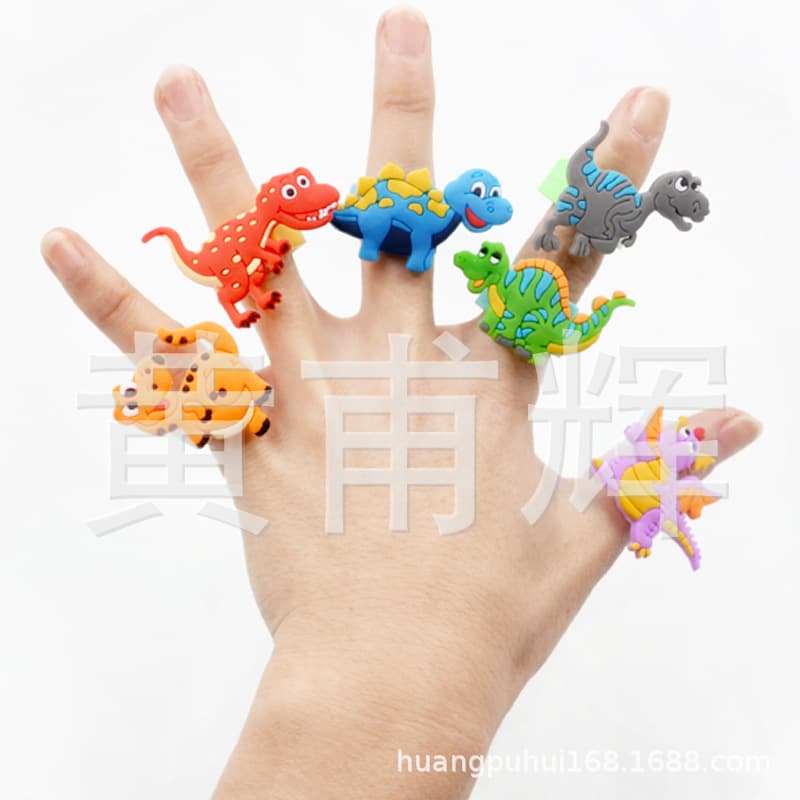 Dinosaur, children's cartoon ring, city style, Birthday gift 3