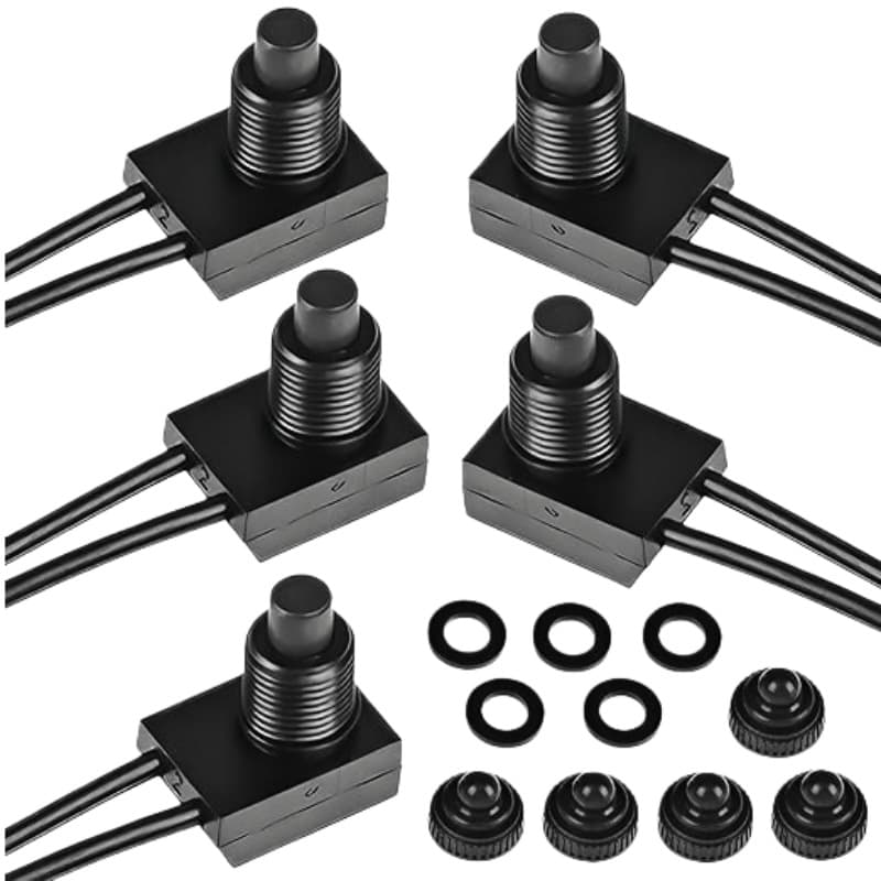Waterproof modified button, power supply, switch key, 12mm 3