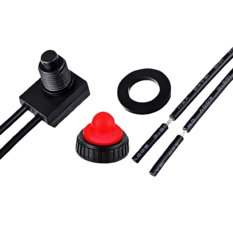 Waterproof modified button, power supply, switch key, 12mm 4