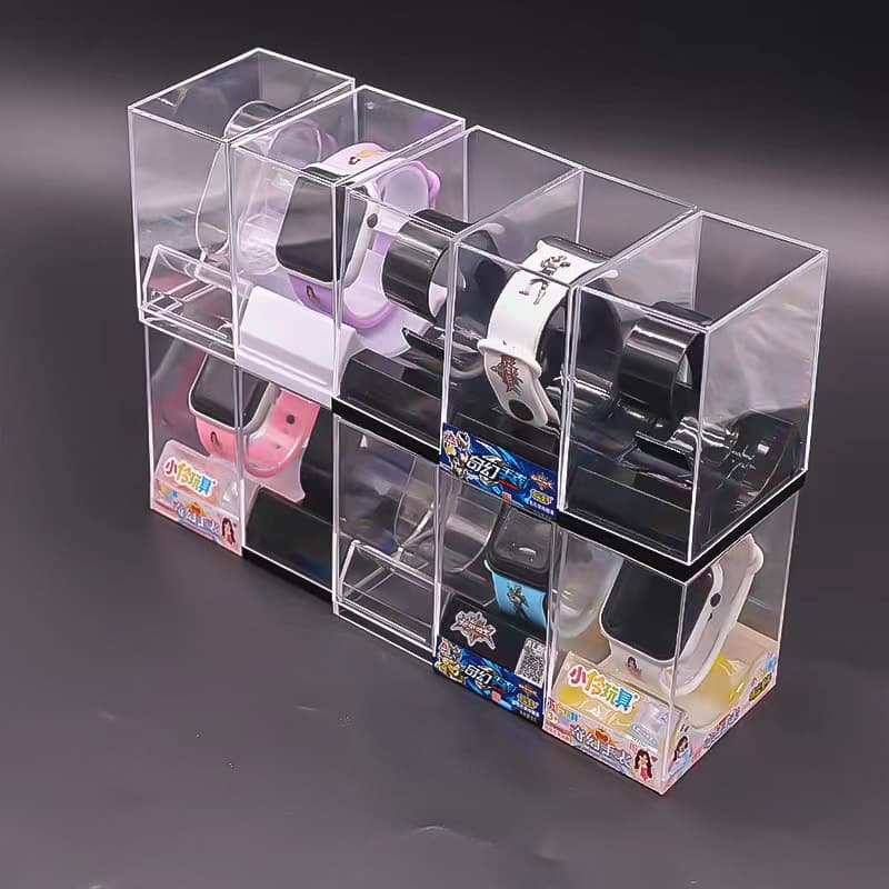 Plastic elite transparent watch box, storage box 4