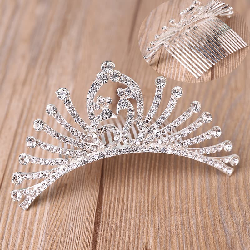 (Wholesale), hair accessory for bride pearl, crown, Korean style 2