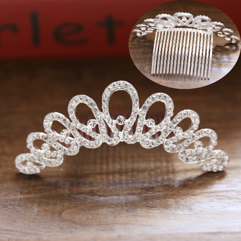 (Wholesale), hair accessory for bride pearl, crown, Korean style 4