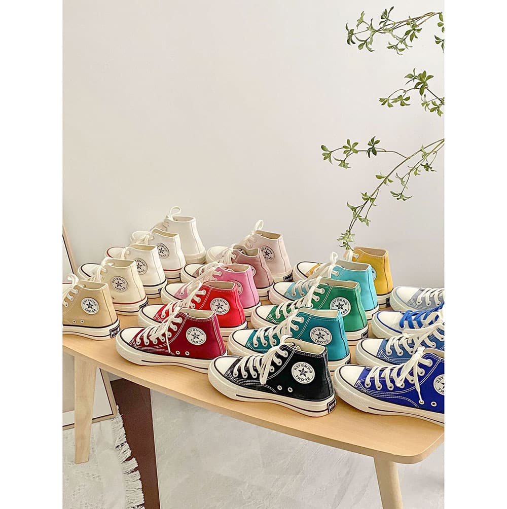 High-top sneakers for students, espadrilles flat, Korean style