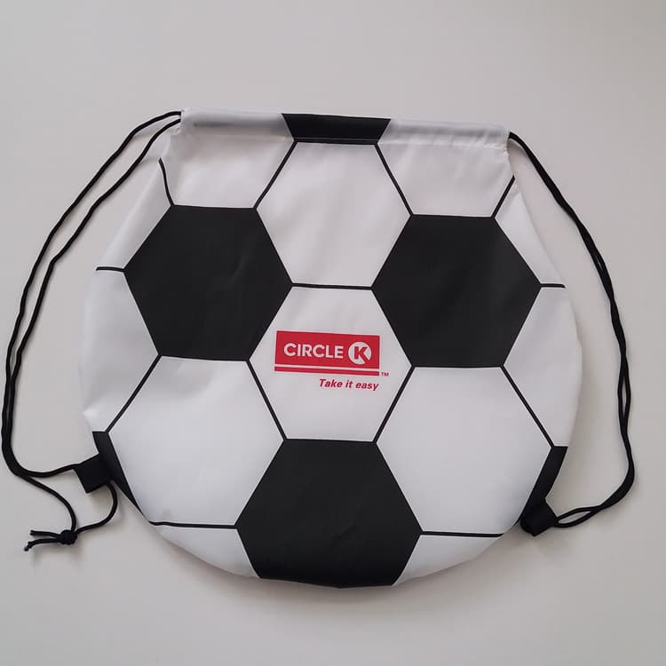 Football children's backpack, bag, boots, (Physicals), drawstring, polyester