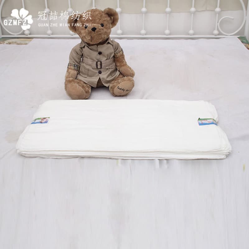 Children's white gauze diaper for new born, 40, washable 2