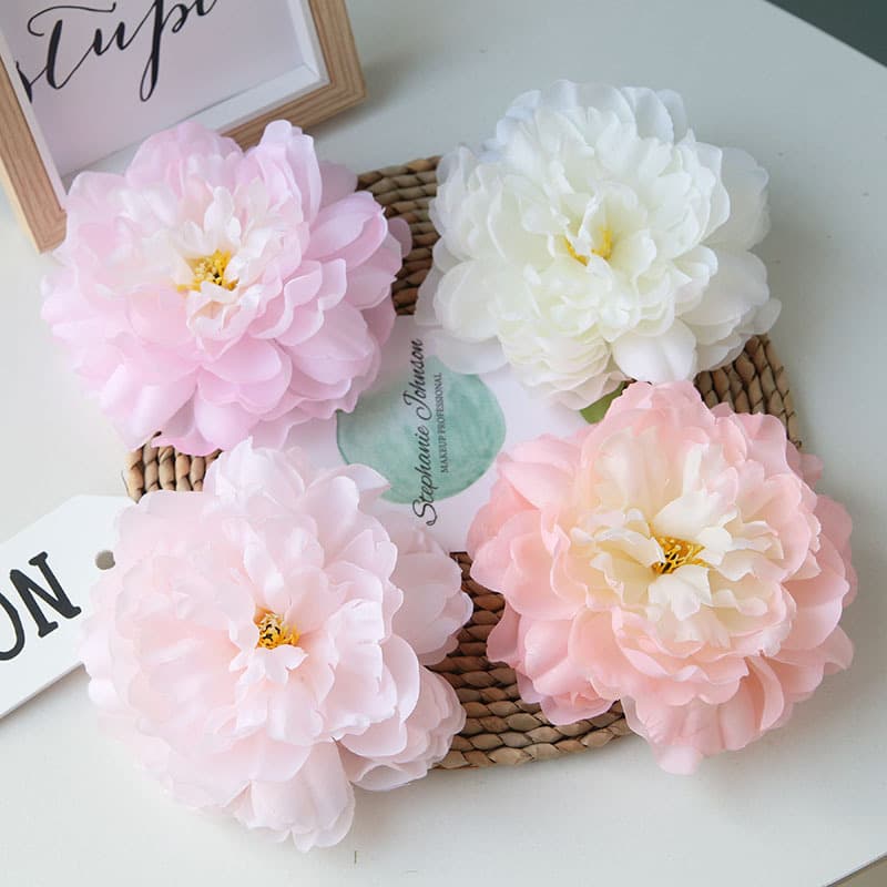 Diameter 15cm9 color peony flower head wedding decoration home decoration road leading flower wall with simulation flowers