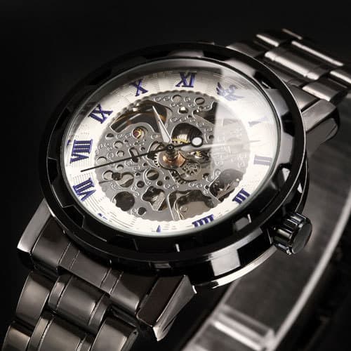 Mechanical steel belt, creative multicoloured watch 4