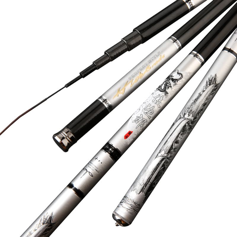 Carbon Stream Fishing Rod 2.7-7.2m Telescopic Hand Rod 5