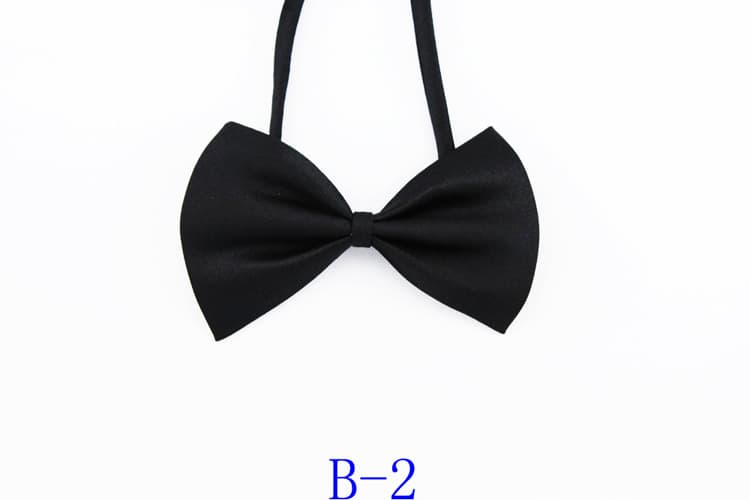 Red black bow tie for adults English style with bow, Korean style 2