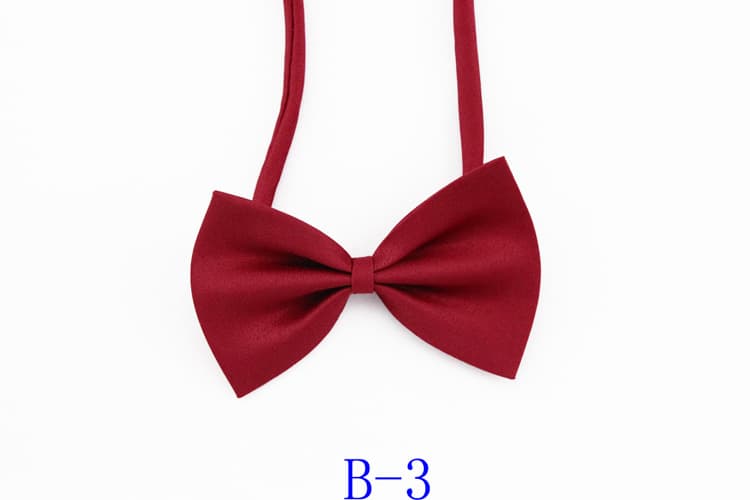 Red black bow tie for adults English style with bow, Korean style 5