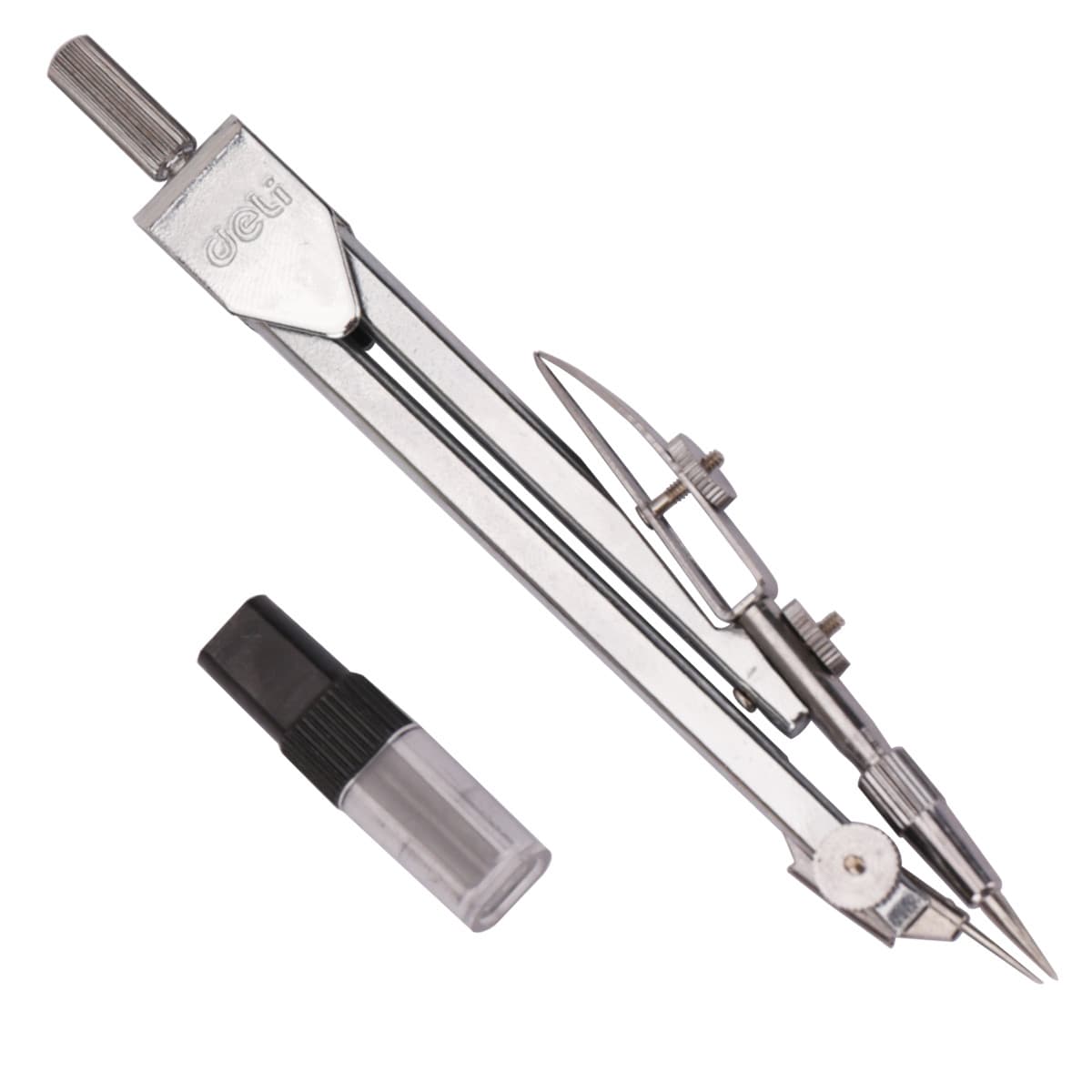 Deli 8601 Circle Lead Core 2 -piece Set Metal Students Use Drawing to Measure Learning Stationery Engineering Design 5