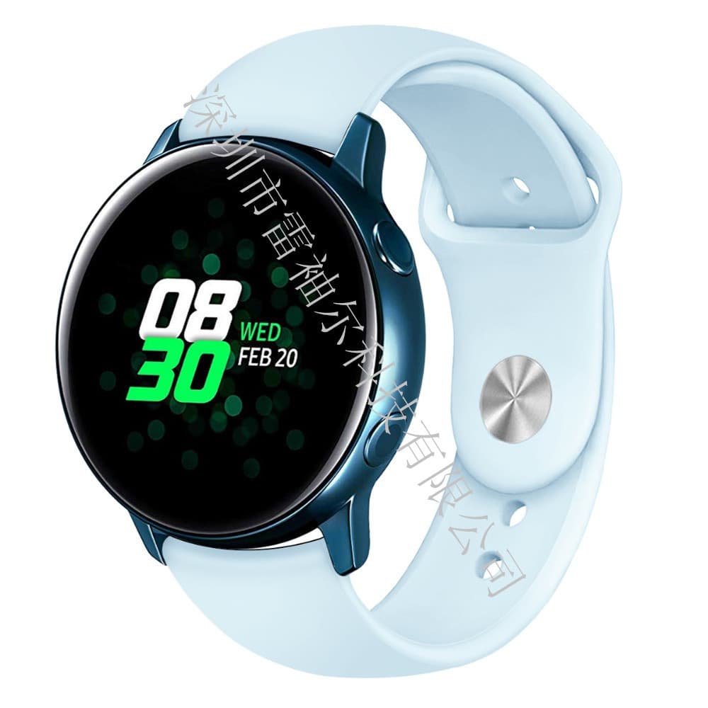 Samsung, huawei, universal solid color silicone watch strap for men and women 3