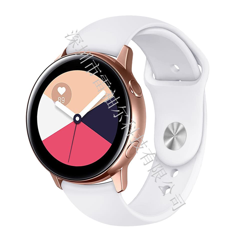 Samsung, huawei, universal solid color silicone watch strap for men and women 5