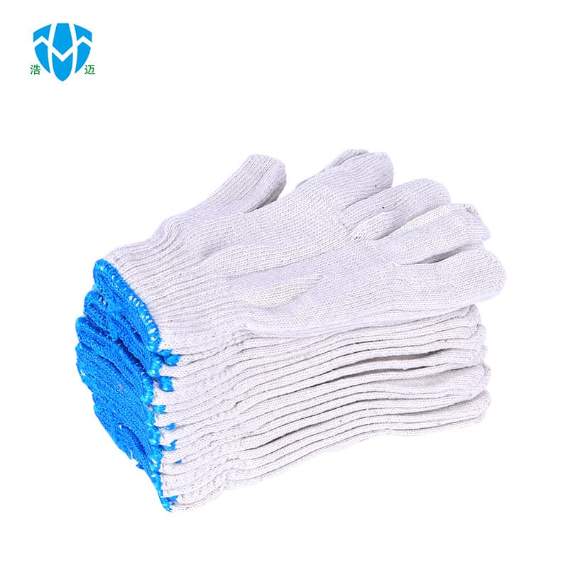 Linyi source manufacturer lampshade cotton worker gloves construction site gloves slim cotton gauze foor gloves wholesale 5